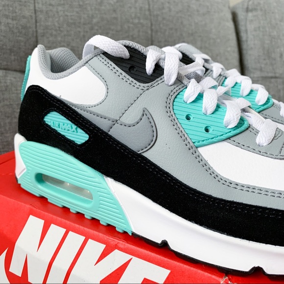 🌸 Air max 90 white Tiffany blue shoes sneakers - Picture 4 of 5